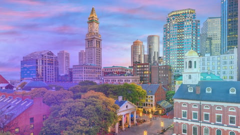 Shot of Boston skyline